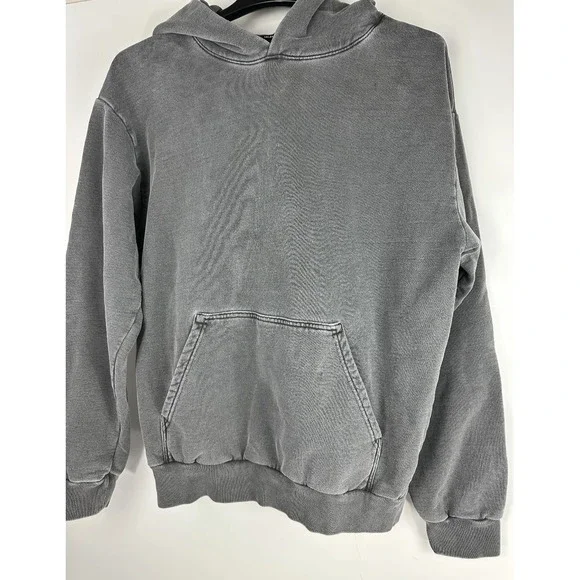 Talentless x Scott Disick Heavyweight Hoodie Blank Distressed Gray Men's Large - Picture 8 of 16